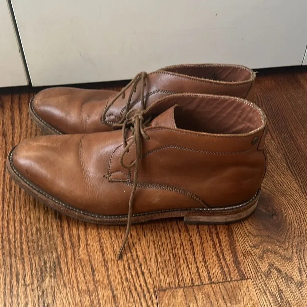 Frank Wright Leather Boots Size 10